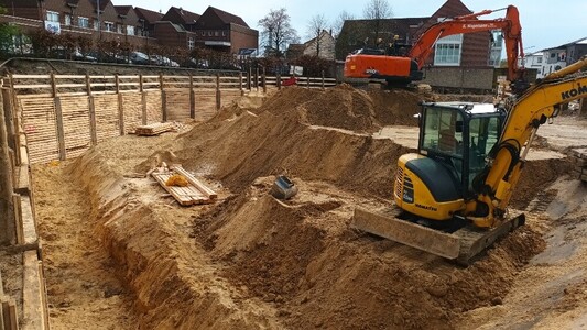 Baufortschritt am 8.4.2024
